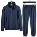 Men's casual sports suit cotton cardigan sweater pants two-piece fashionable and comfortable men's clothing 