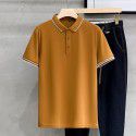 Striped Polo Custom Polo Beaded Cotton Short Sleeve Summer Men's Casual Versatile Slim Fit Paul Top 