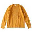 Heavy Weight Retro American Cotton Rough All Cotton Seamless Tube Woven American Roll Collar Long Sleeve T-shirt Men 