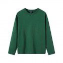 Heavy Duty Carbon Brushed Combed Cotton Amikaki Fashion Foreign Trade Clothing Long Sleeve T-shirt Men 
