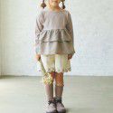 Autumn and winter new children's wear top Waffle panel ruffle design lovely long-sleeved T-shirt bottom shirt girls 