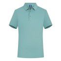Solid color lapel T-shirt Men's cultural shirt printed with LOGO combed cotton casual high-quality work clothes polo shirt embroidery 