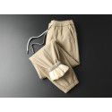 Mink cashmere cotton Harun pants warm sports casual pants men's autumn and winter pants loose tapered nine-point leggings 