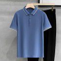Striped Polo Custom Polo Beaded Cotton Short Sleeve Summer Men's Casual Versatile Slim Fit Paul Top 