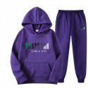Spring, autumn and winter new men's and women's hoodie set plush sweater casual sports two-piece couple set 