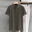 Striped Polo Custom Polo Beaded Cotton Short Sleeve Summer Men's Casual Versatile Slim Fit Paul Top 