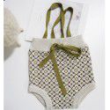 Spring, Summer and Autumn Kids' Knitted Strap Pants Baby Shorts European Style Fashion Girls' Jacquard Pants 