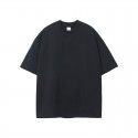 Spring and Summer New Heavyweight T-shirt Fashion Brand Solid Loose Men's Short Sleeve 