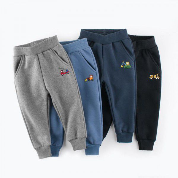 Brand children's clothing autumn and winter new product children's plush pants baby pants baby guard 