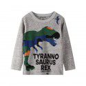 Autumn new European and American style brand children's t-shirt knitted children's bottom shirt cartoon long-sleeved children's t-shirt 