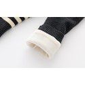 Autumn New Bottom Pants Dark Grey Versatile Girls' Knitted Pit Strips Casual Bottom Pants 