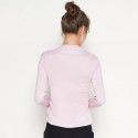 Spring New Silk Underlay Women's Long Sleeve T-shirt Silk Drawstring Slim Fit Medium High Neck Top 
