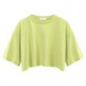 American Spicy Girls Short Sleeve T-shirt Women's Summer New Pure Cotton Short Cut Open Umbilical Round Neck Sports Top Fashion