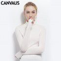 Women's autumn long sleeved T-shirt Women's solid color high neck modal base coat Women's autumn top