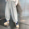 Boys' Baby Pants Spring Loose Fashionable New Children's Small and Middle School Children's Bundle Foot Guard Pants Sweatpants Pure Cotton 