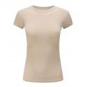 Wrapped Short Sleeve Large Breast Women's Spring/Summer New Sexy Slim Fit and Slim Bottom Shirt