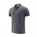 New men's and women's work clothes, polo shirt, short sleeve sportswear, ice silk casual top 