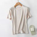 Spring New Ice Thread Cool Women's T-shirt Summer modal Garden Collar Short Sleeve Undercoat Women's Summer