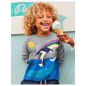 Autumn new European and American style brand children's t-shirt knitted children's bottom shirt cartoon long-sleeved children's t-shirt 