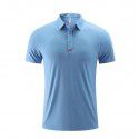 New men's and women's work clothes, polo shirt, short sleeve sportswear, ice silk casual top 