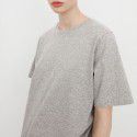 Spring/Summer Europe/America/Nordic Loose Solid Color T-shirt Round Neck Casual Fashion Profile Short Sleeve T-shirt Top for Women
