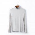 Women's autumn long sleeved T-shirt Women's solid color high neck modal base coat Women's autumn top