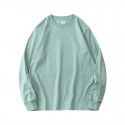 Autumn long-sleeved white cotton t-shirt women's all-cotton solid color basic round neck bottom shirt 