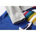 Autumn new European and American style brand children's t-shirt knitted children's bottom shirt cartoon long-sleeved children's t-shirt 