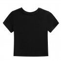 Women's new short style with navel exposed, short sleeved modal slim summer round neck T-shirt for women