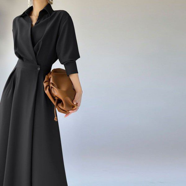 Spring and summer new French niche long skirt slimming and high-end small skirt for children
