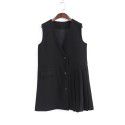 Spring New Korean Version Loose Small Pleated Vest