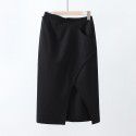 Spring New French High end Split Irregular niche Design Mid length Dress for Women