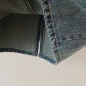 Split denim skirt for women in early spring, high waisted and slim A-line mid length skirt