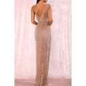 Spring/Summer Banquet Design Sense One Shoulder Sequin Gold Heavy Industry Evening Dress Women's Fishtail Dress