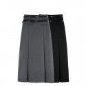 Suit skirt for women in spring and autumn, new versatile mid length high waisted A-line pleated skirt