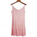 Solid color sexy lining with simulated silk satin suspender bottom pajama skirt minimalist home dress bottom skirt