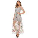 Spring New Large Women's Embroidered Lace Dress Summer Two Piece Set for Women