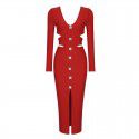 White French Slim High end Vintage Dress Knitted Slim Fit European and American Fashion Women's Spring and Summer