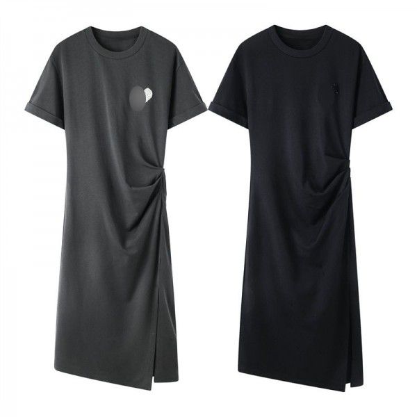 Spring New Love Bead Deconstructed High Waist Dress with Split Waist