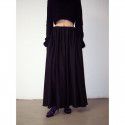 Spring New Line Loose Loose Swing Shows Thin Heavenly Silky Volume and Floor A-line Half length Skirt for Women