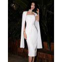 Spring and Summer New Style Empress Banquet Host Style Short Simple and Generous Dress