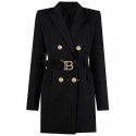 Spring and Autumn New Fashion High grade Solid Color Belt Long Sleeve Slim Fit Style Commuter Suit Dress