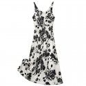 Spring/Summer New Fashion Strap Printing Temperament Slim Fit Women's Sleeveless Dress