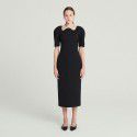 Spring Elegant French Little Black Skirt with a Small Design Sense Skirt