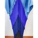 Pleated color matching tassel dress Spring new loose size slim fishtail skirt