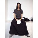 Spring New Product Super Large Volume Umbrella shaped A-line Wrinkle resistant Elastic Waist Lace up Half Skirt for Women