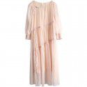 Loose fitting long skirt, women's improved version, light national style, autumn new long skirt, fairy style dress