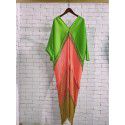Pleated color matching tassel dress Spring new loose size slim fishtail skirt