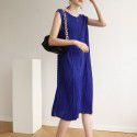 Pleated and minimalist fashion dress