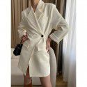Small and high-end design of a suit style dress 